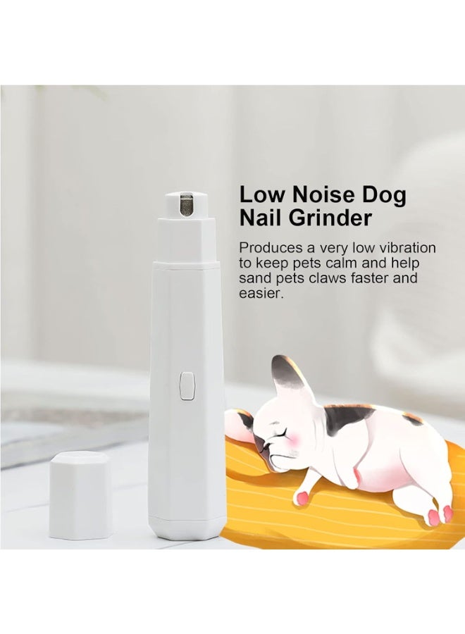 مبرد أظافر، مبرد أظافر للكلاب، ماكينة تقليم أظافر كهربائية بثلاث سرعات، احترافية، منخفضة الضوضاء، للعناية بأقدام الكلاب والقطط والأرانب والحيوانات الأليفة الأخرى، قص آمن للأظافر - Image 1